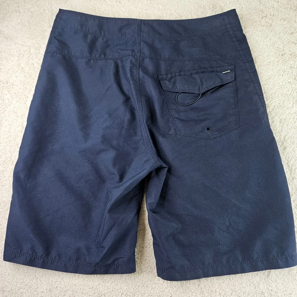 Men's Hurley Board Shorts Swim Trunks Quick Dry Surf Beach Navy Blue Size‎ 30